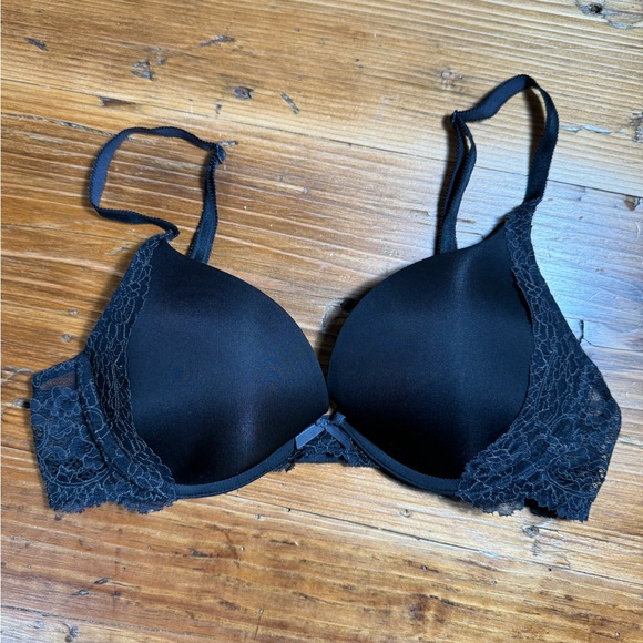 Victoria's Secret Women's Dream Angels Push Up Bra, Black smooth with lace 34C - Picture 7 of 15